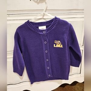 Girls LSU cardigan